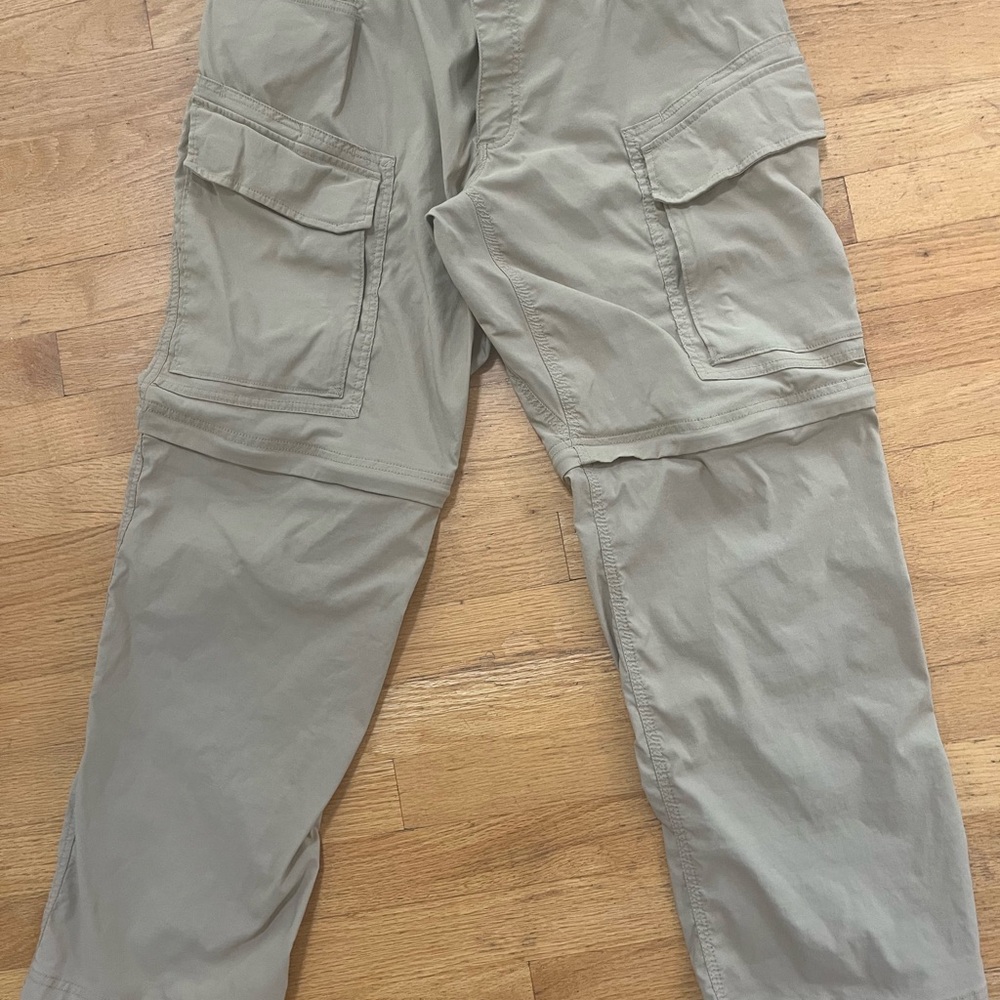 Duluth Trading Co Flex Dry on the Fly Men's khaki Cargo Pants 36 x 30